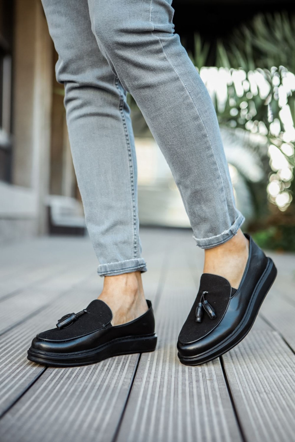CH002 Loafer Pelle Erkek Günlük Bağcıksız Corcik Cilt Süet Klasik Ayakkabı CST - Siyah Erkek Ayakkabı CH002 Loafer Pelle Erkek Günlük Bağcıksız Corcik Cilt Süet Klasik Ayakkabı CST - Siyah – Chekich Erkek Ayakkabı