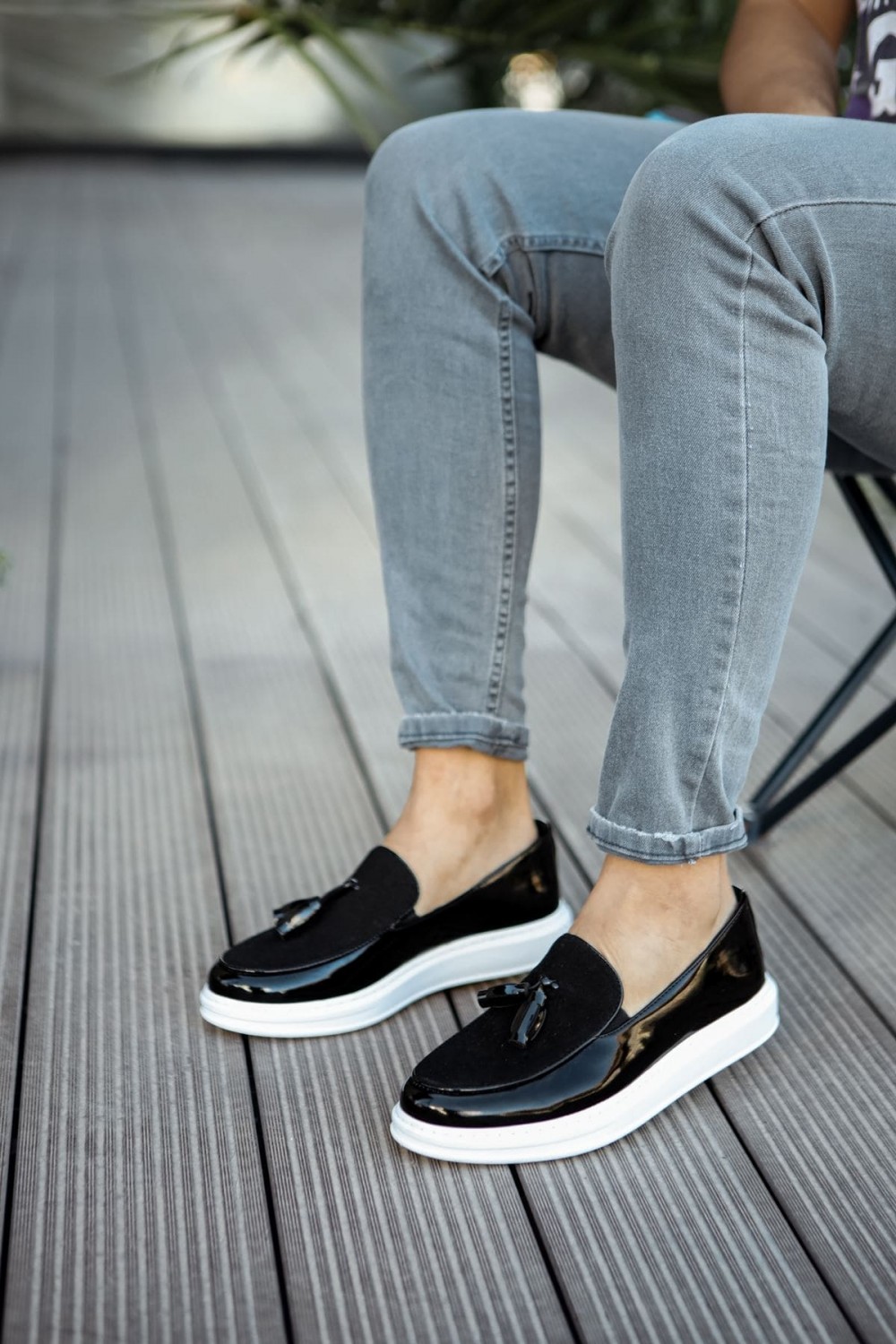 CH002 Loafer Verniciata Erkek Günlük Bağcıksız Corcik Rugan Süet Klasik Ayakkabı CBT - Siyah Erkek Ayakkabı CH002 Loafer Verniciata Erkek Günlük Bağcıksız Corcik Rugan Süet Klasik Ayakkabı CBT - Siyah – Chekich Erkek Ayakkabı