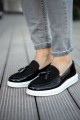 CH002 Loafer Verniciata Erkek Günlük Bağcıksız Corcik Rugan Süet Klasik Ayakkabı CBT - Siyah Erkek Ayakkabı CH002 Loafer Verniciata Erkek Günlük Bağcıksız Corcik Rugan Süet Klasik Ayakkabı CBT - Siyah – Chekich Erkek Ayakkabı