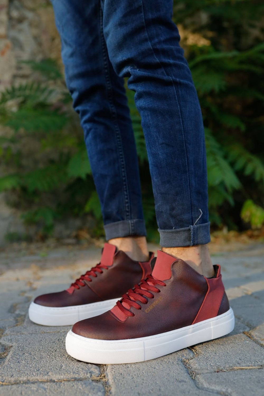 CH004 Hide Erkek Günlük Bağcıklı Cilt Spor Sneaker Ayakkabı CBT - Bordo Erkek Ayakkabı CH004 Hide Erkek Günlük Bağcıklı Cilt Spor Sneaker Ayakkabı CBT - Bordo – Chekich Erkek Ayakkabı