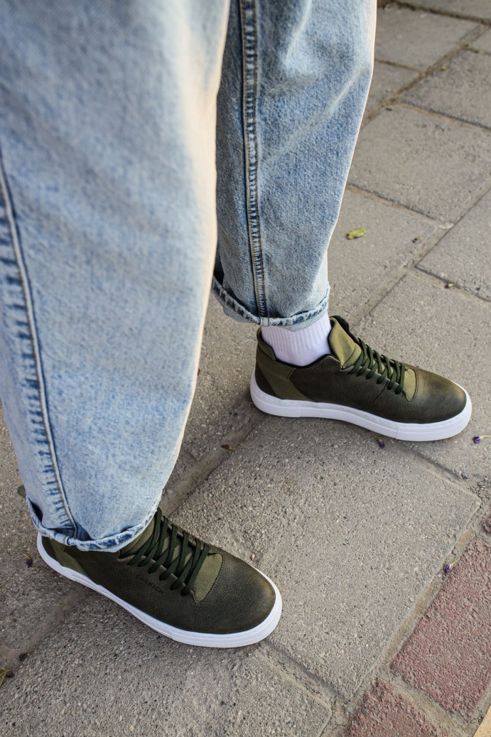 CH004 Hide Erkek Günlük Bağcıklı Cilt Spor Sneaker Ayakkabı CBT - Haki Erkek Ayakkabı CH004 Hide Erkek Günlük Bağcıklı Cilt Spor Sneaker Ayakkabı CBT - Haki – Chekich Erkek Ayakkabı