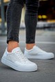 CH015 First Edition Erkek Günlük Bağcıklı Cilt Spor Sneaker Ayakkabı CBT - Beyaz Erkek Ayakkabı CH015 First Edition Erkek Günlük Bağcıklı Cilt Spor Sneaker Ayakkabı CBT - Beyaz – Chekich Erkek Ayakkabı
