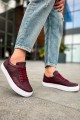 CH015 First Edition Erkek Günlük Bağcıklı Cilt Spor Sneaker Ayakkabı CBT - Bordo Erkek Ayakkabı CH015 First Edition Erkek Günlük Bağcıklı Cilt Spor Sneaker Ayakkabı CBT - Bordo – Chekich Erkek Ayakkabı