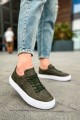 CH015 First Edition Erkek Günlük Bağcıklı Cilt Spor Sneaker Ayakkabı CBT - Haki Erkek Ayakkabı CH015 First Edition Erkek Günlük Bağcıklı Cilt Spor Sneaker Ayakkabı CBT - Haki – Chekich Erkek Ayakkabı