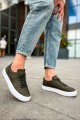 CH015 First Edition Erkek Günlük Bağcıklı Cilt Spor Sneaker Ayakkabı CBT - Haki Erkek Ayakkabı CH015 First Edition Erkek Günlük Bağcıklı Cilt Spor Sneaker Ayakkabı CBT - Haki – Chekich Erkek Ayakkabı