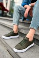 CH015 First Edition Erkek Günlük Bağcıklı Cilt Spor Sneaker Ayakkabı CBT - Haki Erkek Ayakkabı CH015 First Edition Erkek Günlük Bağcıklı Cilt Spor Sneaker Ayakkabı CBT - Haki – Chekich Erkek Ayakkabı