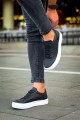CH015 First Edition Erkek Günlük Bağcıklı Cilt Spor Sneaker Ayakkabı CBT - Siyah Erkek Ayakkabı CH015 First Edition Erkek Günlük Bağcıklı Cilt Spor Sneaker Ayakkabı CBT - Siyah – Chekich Erkek Ayakkabı
