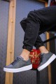 CH017 Pyramid Erkek Günlük Bağcıklı Cilt Spor Sneaker Ayakkabı CBT - Antrasit – Chekich Erkek Ayakkabı