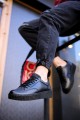 CH017 Pyramid Erkek Günlük Bağcıklı Cilt Spor Sneaker Ayakkabı CST - Siyah Erkek Ayakkabı CH017 Pyramid Erkek Günlük Bağcıklı Cilt Spor Sneaker Ayakkabı CST - Siyah – Chekich Erkek Ayakkabı