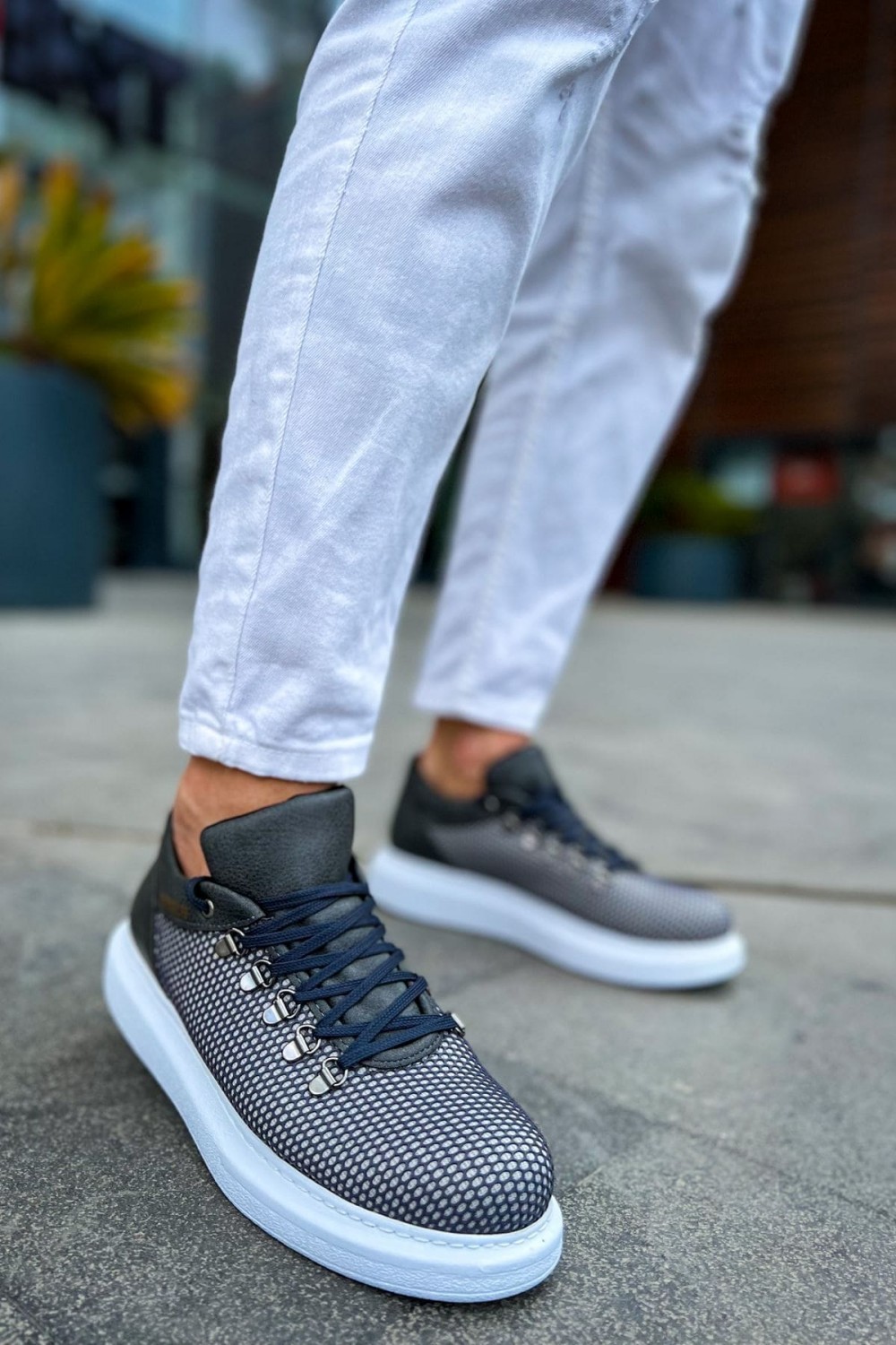 CH021 Favo Erkek Günlük Bağcıklı Cilt Spor Sneaker Ayakkabı CBT - Antrasit Erkek Ayakkabı CH021 Favo Erkek Günlük Bağcıklı Cilt Spor Sneaker Ayakkabı CBT - Antrasit – Chekich Erkek Ayakkabı