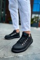 CH021 Favo Erkek Günlük Bağcıklı Cilt Spor Sneaker Ayakkabı CST - Siyah – Chekich Erkek Ayakkabı