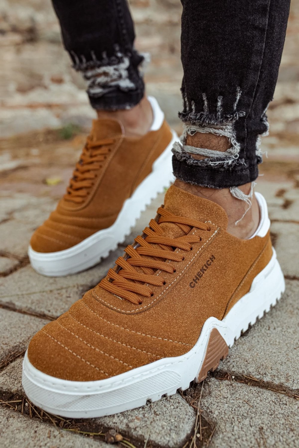 CH037 Francis Erkek Günlük Bağcıklı Süet Spor Sneaker Ayakkabı SBT - Taba Erkek Ayakkabı CH037 Francis Erkek Günlük Bağcıklı Süet Spor Sneaker Ayakkabı SBT - Taba – Chekich Erkek Ayakkabı