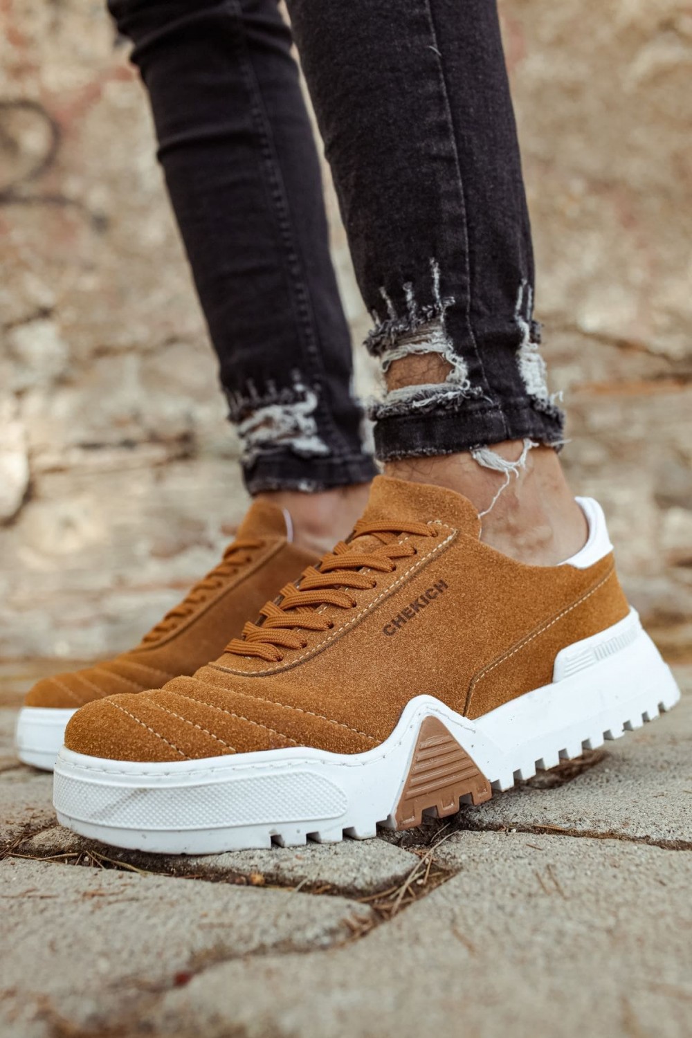 CH037 Francis Erkek Günlük Bağcıklı Süet Spor Sneaker Ayakkabı SBT - Taba Erkek Ayakkabı CH037 Francis Erkek Günlük Bağcıklı Süet Spor Sneaker Ayakkabı SBT - Taba – Chekich Erkek Ayakkabı