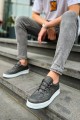 CH040 C - Rey Erkek Günlük Bağcıklı Cilt Spor Sneaker Ayakkabı CBT - Antrasit Erkek Ayakkabı CH040 C - Rey Erkek Günlük Bağcıklı Cilt Spor Sneaker Ayakkabı CBT - Antrasit – Chekich Erkek Ayakkabı