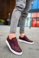 CH040 C - Rey Erkek Günlük Bağcıklı Cilt Spor Sneaker Ayakkabı CBT - Bordo Erkek Ayakkabı CH040 C - Rey Erkek Günlük Bağcıklı Cilt Spor Sneaker Ayakkabı CBT - Bordo – Chekich Erkek Ayakkabı