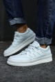 CH040 C - Rey Erkek Günlük Bağcıklı Hakiki Deri Spor Sneaker Ayakkabı DBT - Beyaz Erkek Ayakkabı CH040 C - Rey Erkek Günlük Bağcıklı Hakiki Deri Spor Sneaker Ayakkabı DBT - Beyaz – Chekich Erkek Ayakkabı