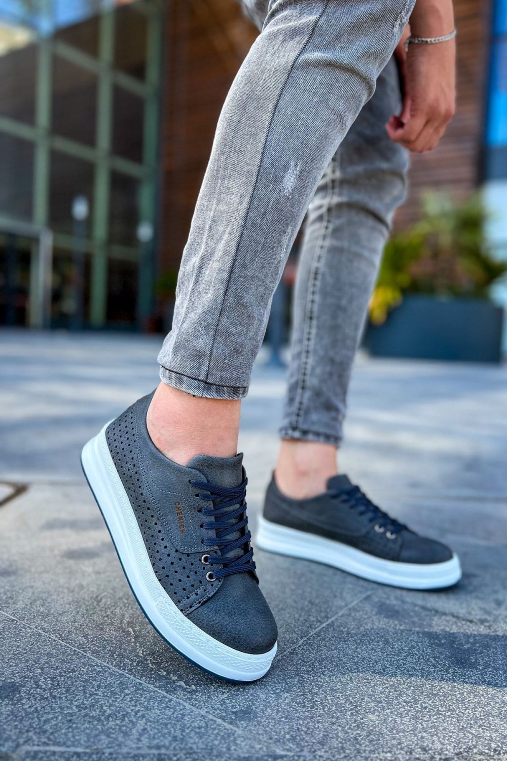 CH043 Cowien Erkek Günlük Bağcıklı Cilt Spor Sneaker Ayakkabı CBT - Antrasit Erkek Ayakkabı CH043 Cowien Erkek Günlük Bağcıklı Cilt Spor Sneaker Ayakkabı CBT - Antrasit – Chekich Erkek Ayakkabı