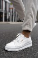 CH043 Cowien Erkek Günlük Bağcıklı Cilt Spor Sneaker Ayakkabı CBT - Beyaz