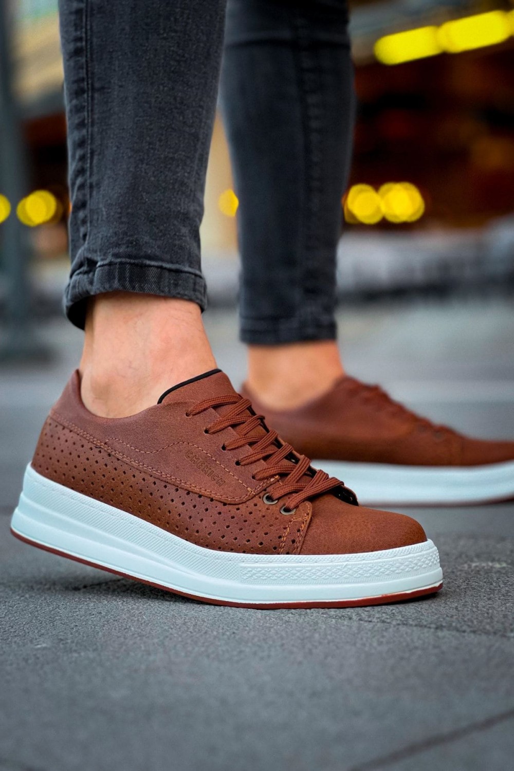 CH043 Cowien Erkek Günlük Bağcıklı Cilt Spor Sneaker Ayakkabı CBT - Taba Erkek Ayakkabı CH043 Cowien Erkek Günlük Bağcıklı Cilt Spor Sneaker Ayakkabı CBT - Taba – Chekich Erkek Ayakkabı