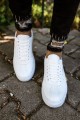CH063 Star - X Erkek Günlük Bağcıklı Cilt Spor Sneaker Ayakkabı CBT - Beyaz Erkek Ayakkabı CH063 Star - X Erkek Günlük Bağcıklı Cilt Spor Sneaker Ayakkabı CBT - Beyaz – Chekich Erkek Ayakkabı