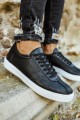 CH063 Star - X Erkek Günlük Bağcıklı Cilt Spor Sneaker Ayakkabı CBT - Siyah Erkek Ayakkabı CH063 Star - X Erkek Günlük Bağcıklı Cilt Spor Sneaker Ayakkabı CBT - Siyah – Chekich Erkek Ayakkabı