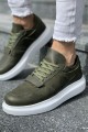 CH073 Flatline Erkek Günlük Bağcıklı Cilt Spor Sneaker Ayakkabı CBT - Haki Erkek Ayakkabı CH073 Flatline Erkek Günlük Bağcıklı Cilt Spor Sneaker Ayakkabı CBT - Haki – Chekich Erkek Ayakkabı