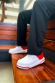 CH075 Signature Erkek Günlük Bağcıklı Cilt Spor Sneaker Ayakkabı CBT - Beyaz/Kırmızı Erkek Ayakkabı CH075 Signature Erkek Günlük Bağcıklı Cilt Spor Sneaker Ayakkabı CBT - Beyaz/Kırmızı – Chekich Erkek Ayakkabı
