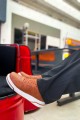 CH075 Signature Erkek Günlük Bağcıklı Cilt Spor Sneaker Ayakkabı CBT - Taba – Chekich Erkek Ayakkabı