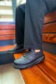 CH075 Signature Erkek Günlük Bağcıklı Cilt Spor Sneaker Ayakkabı CST - Siyah