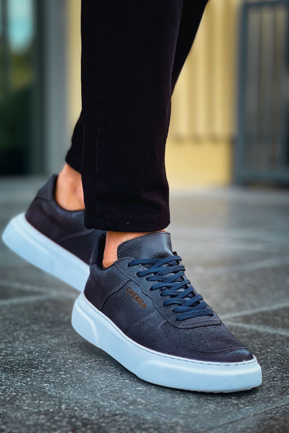 CH087 Kenton Erkek Günlük Bağcıklı Cilt Spor Sneaker Ayakkabı CBT - Antrasit Erkek Ayakkabı CH087 Kenton Erkek Günlük Bağcıklı Cilt Spor Sneaker Ayakkabı CBT - Antrasit – Chekich Erkek Ayakkabı