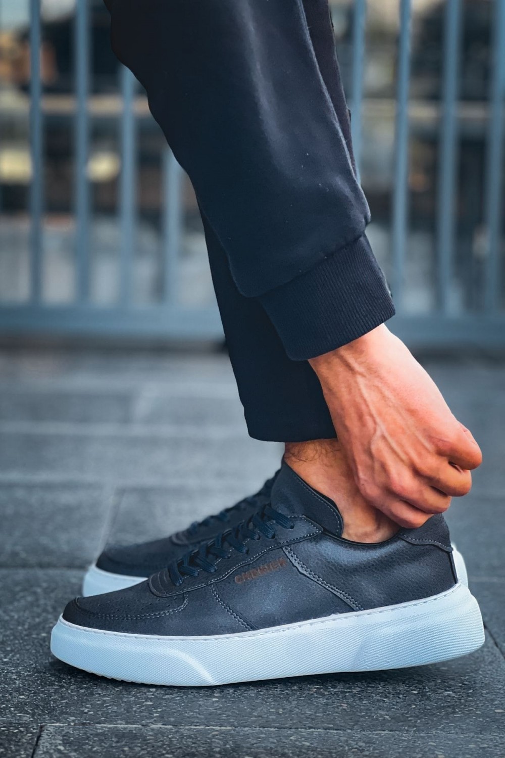 CH087 Kenton Erkek Günlük Bağcıklı Cilt Spor Sneaker Ayakkabı CBT - Antrasit Erkek Ayakkabı CH087 Kenton Erkek Günlük Bağcıklı Cilt Spor Sneaker Ayakkabı CBT - Antrasit – Chekich Erkek Ayakkabı