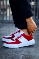 CH087 Kenton Erkek Günlük Bağcıklı Cilt Spor Sneaker Ayakkabı CBT - Beyaz/Kırmızı Erkek Ayakkabı CH087 Kenton Erkek Günlük Bağcıklı Cilt Spor Sneaker Ayakkabı CBT - Beyaz/Kırmızı – Chekich Erkek Ayakkabı
