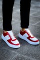 CH087 Kenton Erkek Günlük Bağcıklı Cilt Spor Sneaker Ayakkabı CBT - Beyaz/Kırmızı Erkek Ayakkabı CH087 Kenton Erkek Günlük Bağcıklı Cilt Spor Sneaker Ayakkabı CBT - Beyaz/Kırmızı – Chekich Erkek Ayakkabı