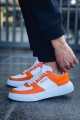 CH087 Kenton Erkek Günlük Bağcıklı Cilt Spor Sneaker Ayakkabı CBT - Beyaz/Turuncu Erkek Ayakkabı CH087 Kenton Erkek Günlük Bağcıklı Cilt Spor Sneaker Ayakkabı CBT - Beyaz/Turuncu – Chekich Erkek Ayakkabı