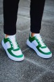 CH087 Kenton Erkek Günlük Bağcıklı Cilt Spor Sneaker Ayakkabı CBT - Beyaz/Yeşil Erkek Ayakkabı CH087 Kenton Erkek Günlük Bağcıklı Cilt Spor Sneaker Ayakkabı CBT - Beyaz/Yeşil – Chekich Erkek Ayakkabı