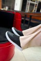 CH087 Kenton Erkek Günlük Bağcıklı Cilt Spor Sneaker Ayakkabı CBT - Siyah – Chekich Erkek Ayakkabı