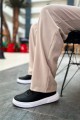 CH087 Kenton Erkek Günlük Bağcıklı Cilt Spor Sneaker Ayakkabı CBT - Siyah – Chekich Erkek Ayakkabı