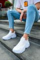 CH089 Low Top Lace Up Erkek Günlük Bağcıklı Cilt Spor Sneaker Ayakkabı CBT - Beyaz Erkek Ayakkabı CH089 Low Top Lace Up Erkek Günlük Bağcıklı Cilt Spor Sneaker Ayakkabı CBT - Beyaz – Chekich Erkek Ayakkabı