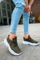 CH089 Low Top Lace Up Erkek Günlük Bağcıklı Cilt Spor Sneaker Ayakkabı CBT - Haki Erkek Ayakkabı CH089 Low Top Lace Up Erkek Günlük Bağcıklı Cilt Spor Sneaker Ayakkabı CBT - Haki – Chekich Erkek Ayakkabı
