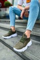 CH089 Low Top Lace Up Erkek Günlük Bağcıklı Cilt Spor Sneaker Ayakkabı CBT - Haki Erkek Ayakkabı CH089 Low Top Lace Up Erkek Günlük Bağcıklı Cilt Spor Sneaker Ayakkabı CBT - Haki – Chekich Erkek Ayakkabı