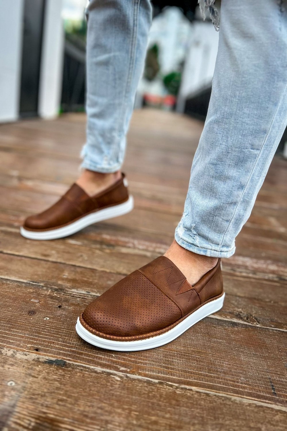 CH091 Brecon Erkek Günlük Bağcıksız Cilt Klasik Ayakkabı CBT - Taba Erkek Ayakkabı CH091 Brecon Erkek Günlük Bağcıksız Cilt Klasik Ayakkabı CBT - Taba – Chekich Erkek Ayakkabı