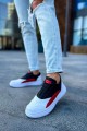 CH115 Literide Erkek Günlük Bağcıklı Cilt Spor Sneaker Ayakkabı CBT - Beyaz/Kırmızı/Siyah Erkek Ayakkabı CH115 Literide Erkek Günlük Bağcıklı Cilt Spor Sneaker Ayakkabı CBT - Beyaz/Kırmızı/Siyah – Chekich Erkek Ayakkabı