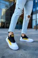 CH115 Literide Erkek Günlük Bağcıklı Cilt Spor Sneaker Ayakkabı CBT - Beyaz/Sarı/Siyah Erkek Ayakkabı CH115 Literide Erkek Günlük Bağcıklı Cilt Spor Sneaker Ayakkabı CBT - Beyaz/Sarı/Siyah – Chekich Erkek Ayakkabı