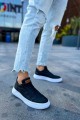 CH115 Literide Erkek Günlük Bağcıklı Cilt Spor Sneaker Ayakkabı CBT - Siyah Erkek Ayakkabı CH115 Literide Erkek Günlük Bağcıklı Cilt Spor Sneaker Ayakkabı CBT - Siyah – Chekich Erkek Ayakkabı