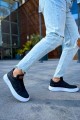 CH115 Literide Erkek Günlük Bağcıklı Cilt Spor Sneaker Ayakkabı CBT - Siyah Erkek Ayakkabı CH115 Literide Erkek Günlük Bağcıklı Cilt Spor Sneaker Ayakkabı CBT - Siyah – Chekich Erkek Ayakkabı