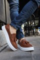 CH127 Loafer - X Erkek Günlük Bağcıksız Corcik Cilt Klasik Ayakkabı CBT - Taba – Chekich Erkek Ayakkabı