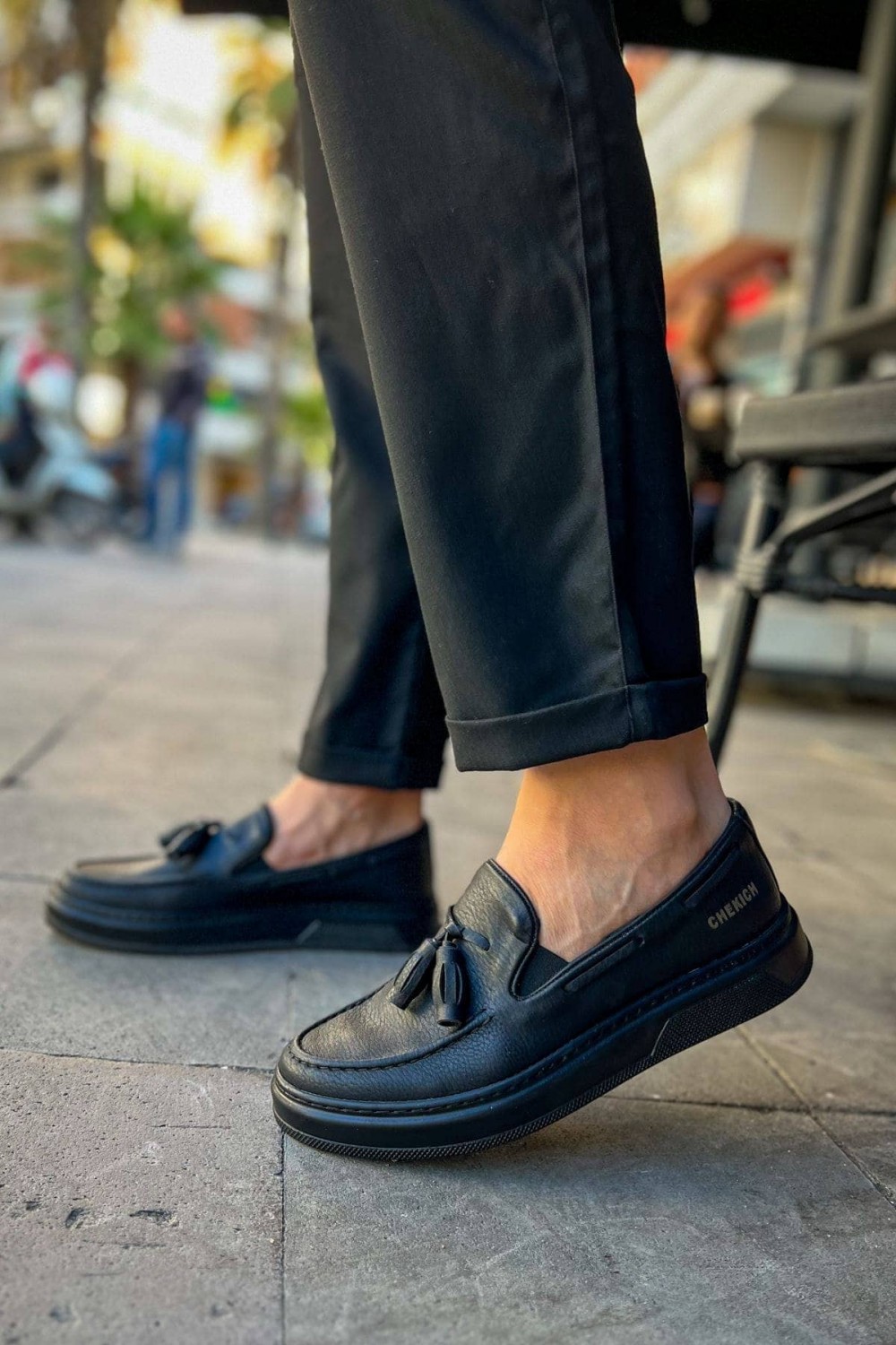CH127 Loafer - X Erkek Günlük Bağcıksız Corcik Cilt Klasik Ayakkabı CST - Siyah Erkek Ayakkabı CH127 Loafer - X Erkek Günlük Bağcıksız Corcik Cilt Klasik Ayakkabı CST - Siyah – Chekich Erkek Ayakkabı