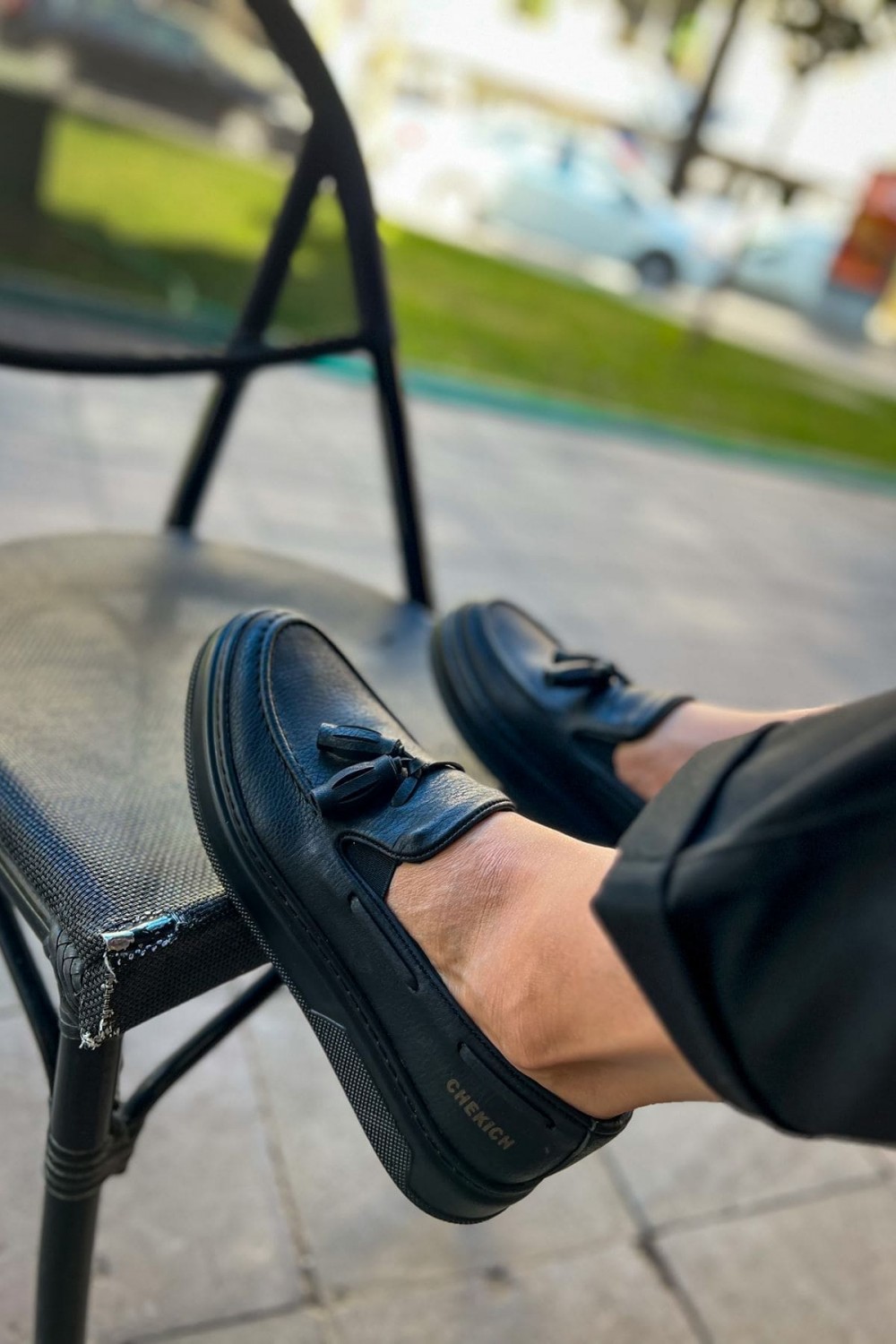 CH127 Loafer - X Erkek Günlük Bağcıksız Corcik Cilt Klasik Ayakkabı CST - Siyah Erkek Ayakkabı CH127 Loafer - X Erkek Günlük Bağcıksız Corcik Cilt Klasik Ayakkabı CST - Siyah – Chekich Erkek Ayakkabı