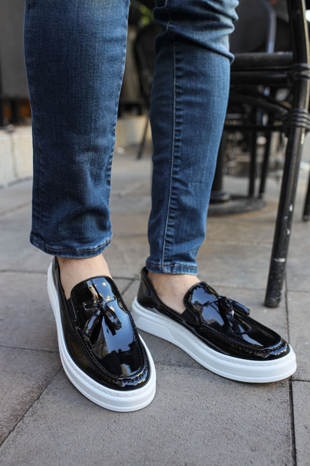 CH127 Loafer - X Erkek Günlük Bağcıksız Corcik Rugan Klasik Ayakkabı CBT - Siyah Erkek Ayakkabı CH127 Loafer - X Erkek Günlük Bağcıksız Corcik Rugan Klasik Ayakkabı CBT - Siyah – Chekich Erkek Ayakkabı