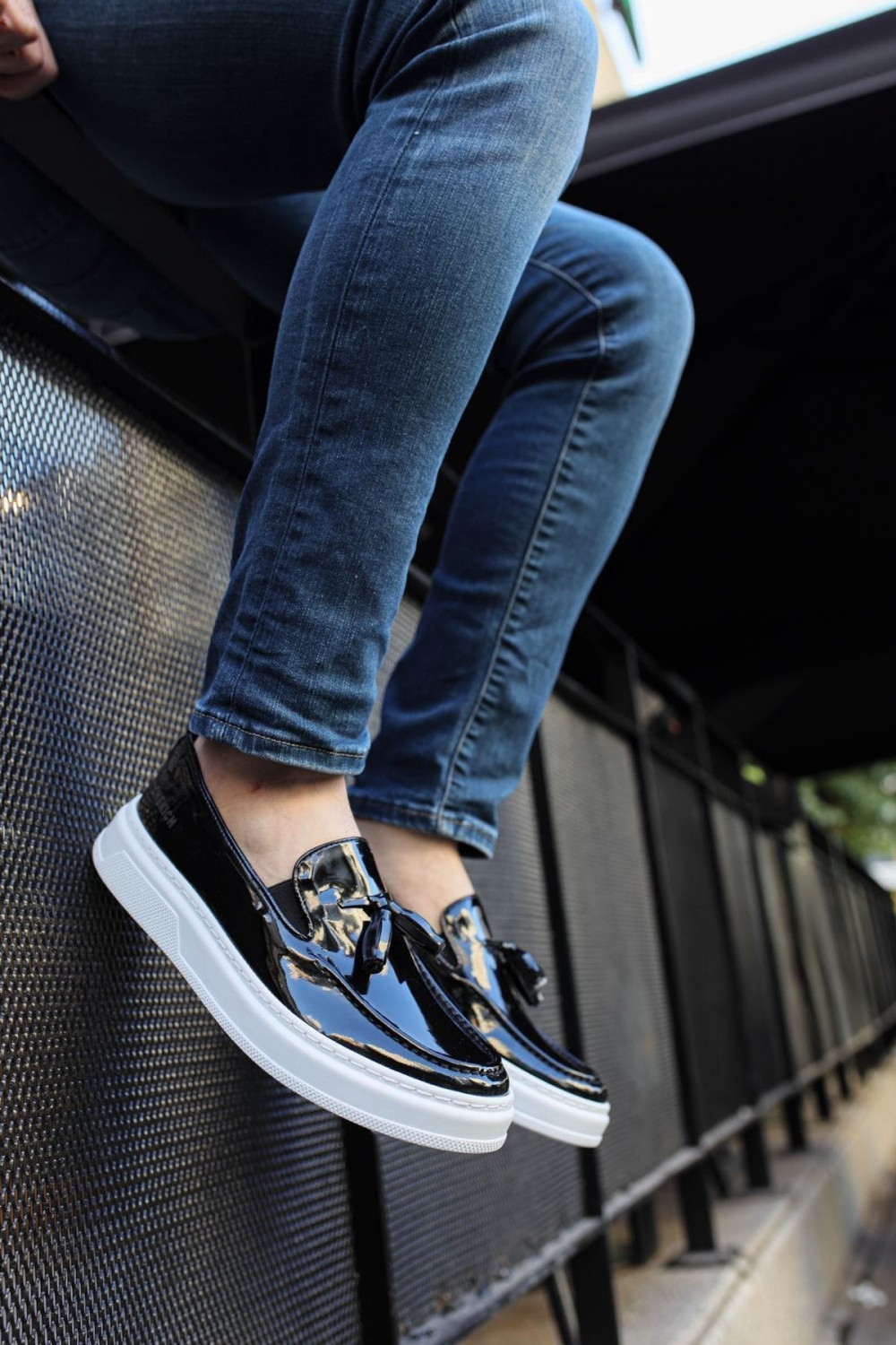 CH127 Loafer - X Erkek Günlük Bağcıksız Corcik Rugan Klasik Ayakkabı CBT - Siyah Erkek Ayakkabı CH127 Loafer - X Erkek Günlük Bağcıksız Corcik Rugan Klasik Ayakkabı CBT - Siyah – Chekich Erkek Ayakkabı